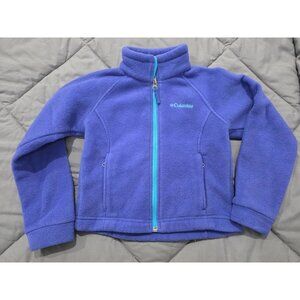 Columbia Sportswear Blue Fleece Zip Up Jacket Size XXS (4/5) Girls Sweater